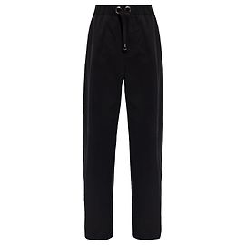 Pantalons en coton Versace Noir