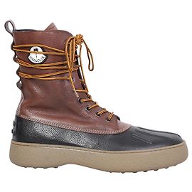 Botas de cuero TOD'S X MONCLER X PALM ANGELS Castaño