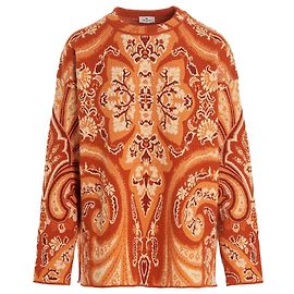 Suéter com padrão intarsia Etro Laranja