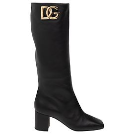 Botas de cuero Dolce & Gabbana Negro