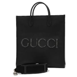 Gucci-Gucci GG Supreme Large Tote Bag-Black