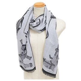 Xale de cashmere e seda Hermès Marrom