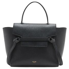 Céline Celine Belt Bag Nano Leather Handbag Tote Black