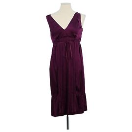 Miu Miu Robe en soie violette Violet