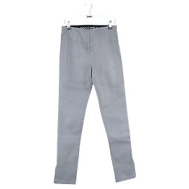 Paco Rabanne Graue Lederleggings Grau