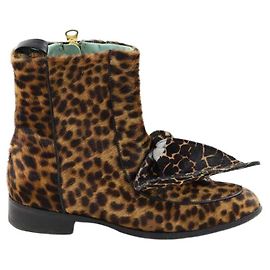 Heimstone Botas de pele marrom Marrom