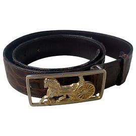 Céline Bordeauxledergürtel Celine Triomphe vintage Andere