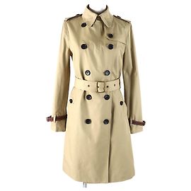 Coach Women's Trench Coat, Light Khaki, S Brown Other