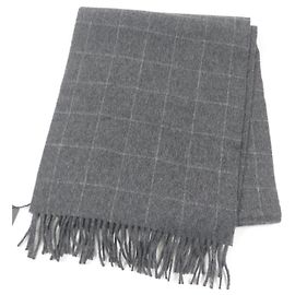 Alfred Dunhill Dunhill Kaschmir Karoschal Braun Gelb