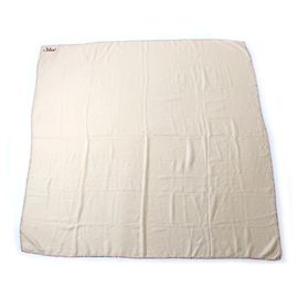 Chloé Sciarpa in seta cashmere Chloe con logo Beige