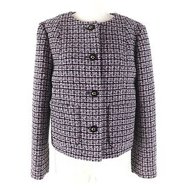 Giacca in tweed COACH Signature XS Nero Rosa Bianco