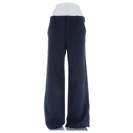Dior Calça marinha de lã Azul marinho