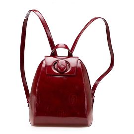 Cartier Roter Lack Happy Birthday Rucksack Rot Bordeaux