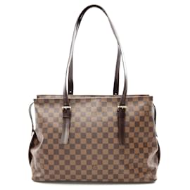 Louis Vuitton-Louis Vuitton Chelsea Damier Ebene Tote Bag-Brown