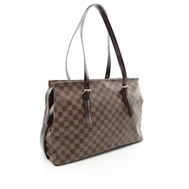Louis Vuitton-Louis Vuitton Chelsea Damier Ebene Tote Bag-Brown