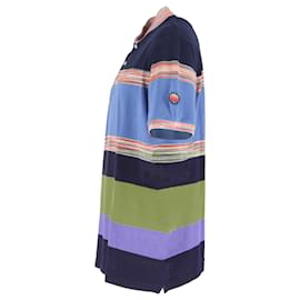Missoni- Missoni Striped Short Sleeve Polo Shirt in Multicolor Cotton-Multiple colors