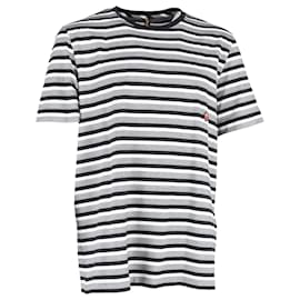 Missoni- Missoni Striped Crewneck T-Shirt in Multicolor Cotton-Multiple colors