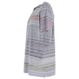 Missoni- Missoni Striped Crewneck T-Shirt in Multicolor Cotton-Multiple colors