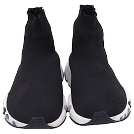 Balenciaga-Tênis Speed Graffiti Balenciaga em poliéster preto-Preto