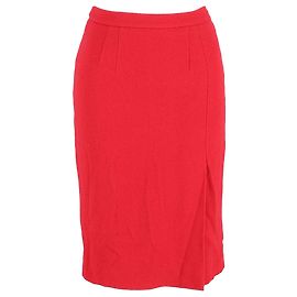 Jupe mi-longue Dior en polyester rouge Rouge