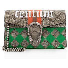 Gucci GG Supreme Centum Dionysus Super Mini Tasche Braun Beige