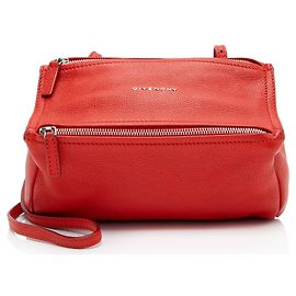 Borsa a spalla Pandora Mini in pelle Givenchy Rosso