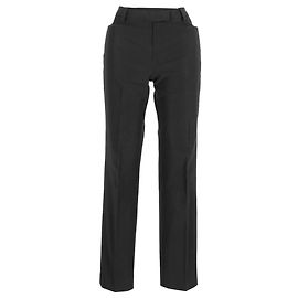 Prada Straight Leg Pants in Black Polyester Black