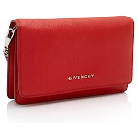 Givenchy-Givenchy Leather Pandora Wallet On Chain-Red