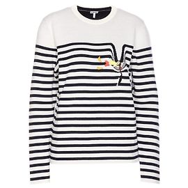 Suéter listrado Loewe x Suna Fujita Branco