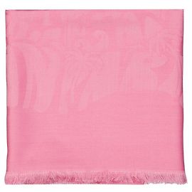 Cachecol de seda e lã Lanvin Rosa