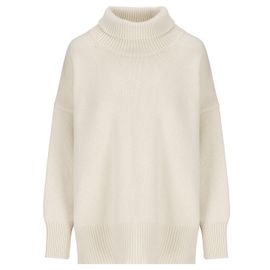 Suéter de cachemira con cuello alto Chloé Blanco