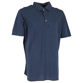 Polo a maniche corte Loro Piana in cotone blu navy Blu Blu navy