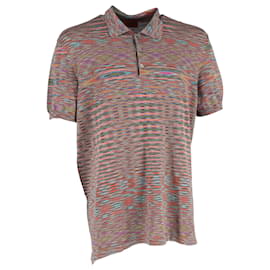Missoni-Missoni Polo Shirt in Multicolor Cotton-Multiple colors