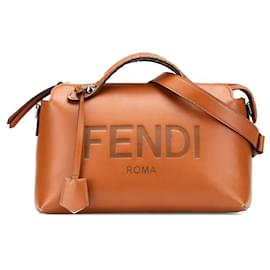 Fendi-Fendi By The Way Leather 2way Bag-Brown