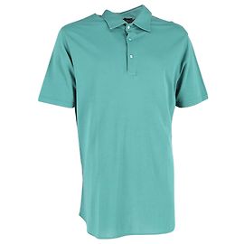 Polo de manga curta Loro Piana em algodão verde Outro Verde