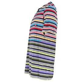 Missoni-Missoni Striped Crewneck T-Shirt in Multicolor Cotton -Multiple colors