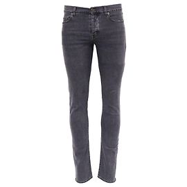 Saint Laurent Slim Jeans aus grauem Denim Grau