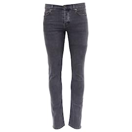 Saint Laurent-Saint Laurent Slim Jeans in Grey Denim-Grey
