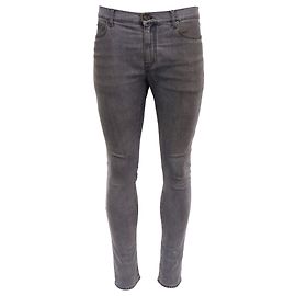 Jeans Slim Fit Saint Laurent em denim cinza Cinza