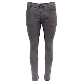 Saint Laurent-Saint Laurent Slim Fit Jeans in Grey Denim-Grey