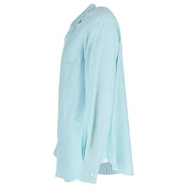 Loro Piana-Loro Piana Buttoned Shirt in Light Blue Cotton-Blue,Light blue