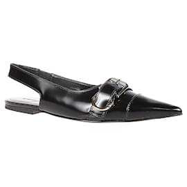 Givenchy-Givenchy Voyou Slingback Ballerina Flat-Black