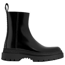 Bottega Veneta Highway Leather Boots Black