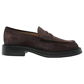 Tod's-Tod’s Suede Loafers-Brown