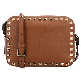 Borsa a Spalla Rockstud Valentino Garavani Marrone