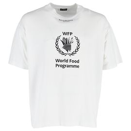 Balenciaga World Food Programme T-shirt in White Cotton White