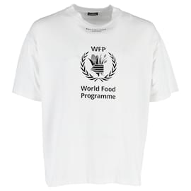 Balenciaga-Camiseta Balenciaga World Food Programme em algodão branco-Branco