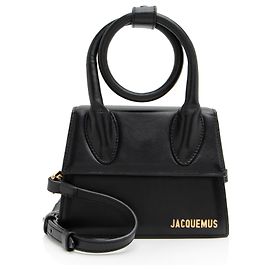 Sac Le Chiquito Noeud en cuir de Jacquemus Noir