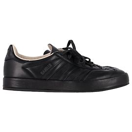 Autre Marque Adidas Gazelle Indoor Low-Top Trainer aus schwarzem Leder Schwarz