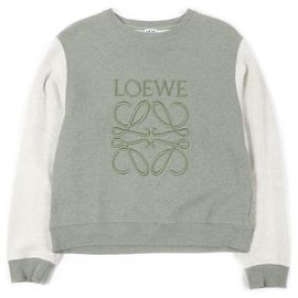 Moletom com logo Anagram Loewe Khaki S Branco Caqui